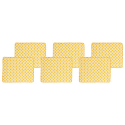 Set of 6 Garden Chair Cushions TOLVE 39 x 31 cm Yellow