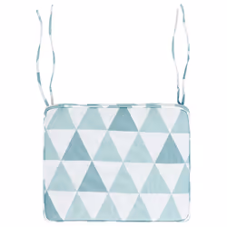 Set of 6 Garden Chair Cushions TOLVE 39 x 31 cm Light Blue