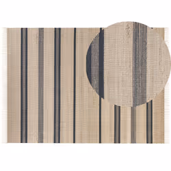 Jute Area Rug 160 x 230 cm Beige and Grey TALPUR