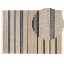 Jute Area Rug 160 x 230 cm Beige and Grey TALPUR