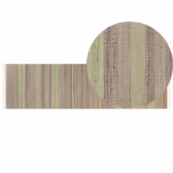 Jute Runner Rug 80 x 300 cm Beige and Light Green TALPUR