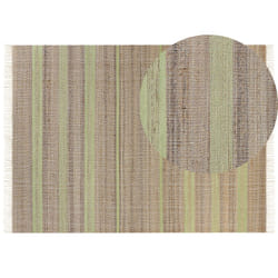 Jute Area Rug 160 x 230 cm Beige and Light Green TALPUR