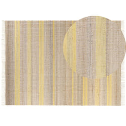 Jute Area Rug 160 x 230 cm Beige and Yellow TALPUR