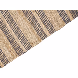Jute Area Rug 160 x 230 cm Beige and Grey BUDHO