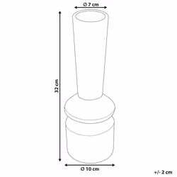 Flower Vase PEANIA Ceramic 30 cm Black
