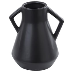 Flower Vase FERMI Ceramic 20 cm Black