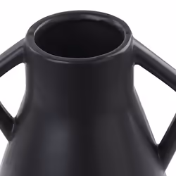 Flower Vase FERMI Ceramic 20 cm Black