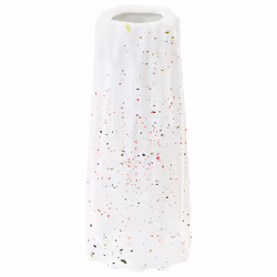 Flower Vase AMALIADA Stoneware 24 cm White