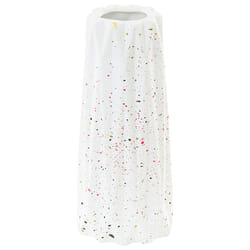Flower Vase AMALIADA Stoneware 24 cm White