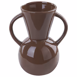Flower Vase ORESTIADA Ceramic 19 cm Brown