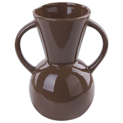 Flower Vase ORESTIADA Ceramic 19 cm Brown