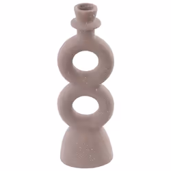 Candle Holder NAOUSA Ceramic 23 cm Beige