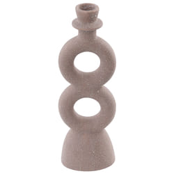 Candle Holder NAOUSA Ceramic 23 cm Beige