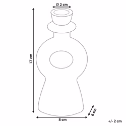 Candle Holder SPARTA Ceramic 17 cm Off-White