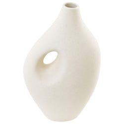 Flower Vase KOMOTINI Ceramic 32 cm Off-White