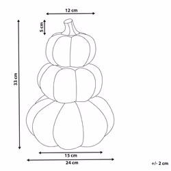 Figurine Pumpkin KALAMATA Velvet Orange