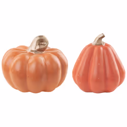 Set of 2 Figurines Pumpkin CHALKIDA Orange