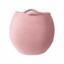 Set of 2 Cotton Baskets Pink PANJGUR