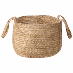 Set of 2 Jute Baskets Natural KORNAK