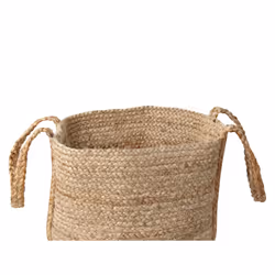Set of 2 Jute Baskets Natural KORNAK - Additional view 4