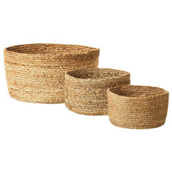 Set of 3 Baskets RANWAL Jute Natural