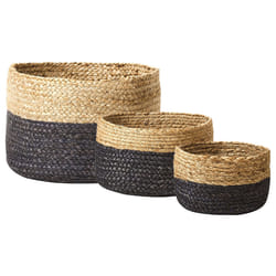 Set of 3 Baskets JABAR Jute Natural