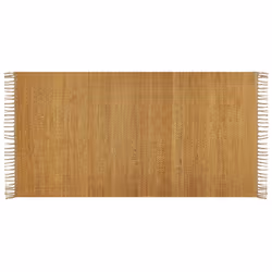 Jute Area Rug 80 x 150 cm Mustard LUNIA