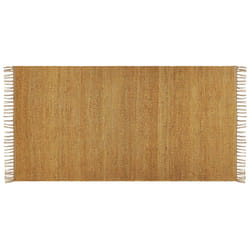 Jute Area Rug 80 x 150 cm Mustard LUNIA