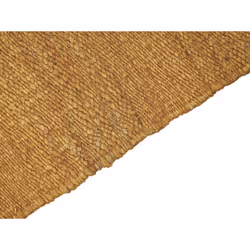 Jute Area Rug 80 x 150 cm Mustard LUNIA
