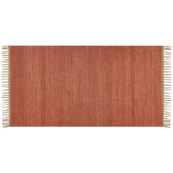 Jute Area Rug 80 x 150 cm Red LUNIA