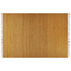 Jute Area Rug 160 x 230 cm Mustard LUNIA