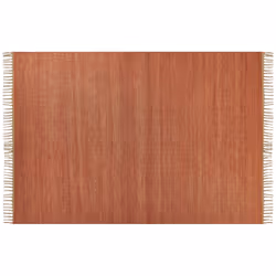 Jute Area Rug 160 x 230 cm Red LUNIA
