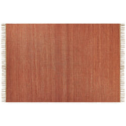 Jute Area Rug 160 x 230 cm Red LUNIA