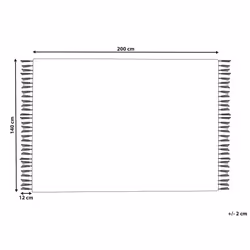 Area Rug 140 x 200 cm Off White BADEMLI