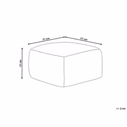 Jute Pouffe Multicolour URPAD