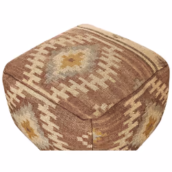 Jute Pouffe Multicolour BEEL