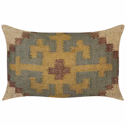 Jute Cushion 30 x 50 cm Multicolour SARON
