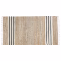 Jute Area Rug 80 x 150 cm Beige and Grey MIRZA