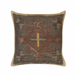 Set of 2 Jute Cushions 45 x 45 cm Multicolour KATORA