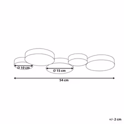 LED Ceiling Lamp LUGA Metal Black - Additional view 4