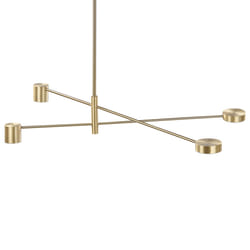 4 Light Pendant Lamp Gold BANDON