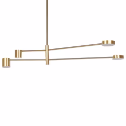 4 Light Pendant Lamp Gold BANDON