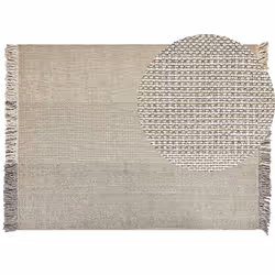 Wool Area Rug 160 x 230 cm Grey TEKELER