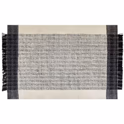 Wool Area Rug 140 x 200 cm Black and White KETENLI - Additional view 3