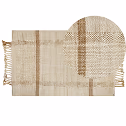 Rug YELMEZ 80 x 150 cm Jute Beige