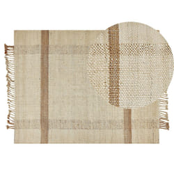 Jute Area Rug 140 x 200 cm Beige YELMEZ