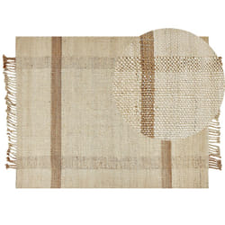 Jute Area Rug 160 x 230 cm Beige YELMEZ