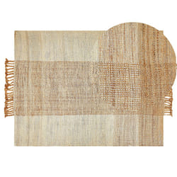 Jute Area Rug 140 x 200 cm Beige HAMZALAR