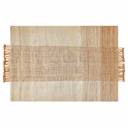 Jute Area Rug 140 x 200 cm Beige HAMZALAR