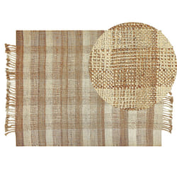 Jute Area Rug 140 x 200 cm Beige BERISSA